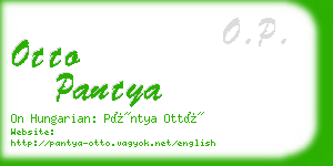 otto pantya business card